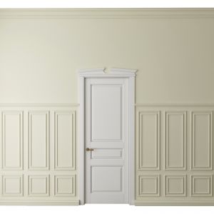 Set 32 Wall molding with door