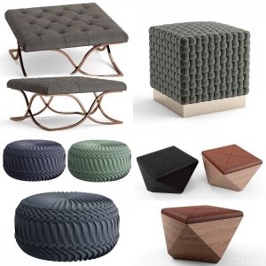 Pouf ottoman collection set 1