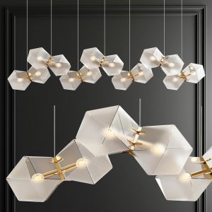 Welles Glass Chandelier