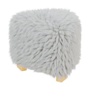 Bozzi Mongolian Sheepskin Ottoman