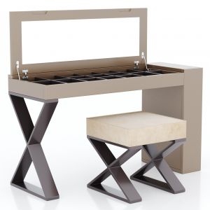 Franco Furniture | Dressing Table With Ottoman 4