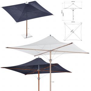 Ocean Master Max Square Parasol By Tuuci