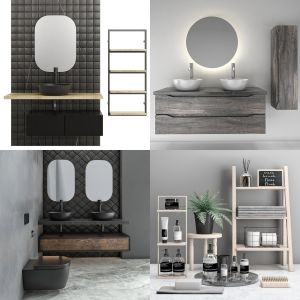 bathroom accessories and furnitures