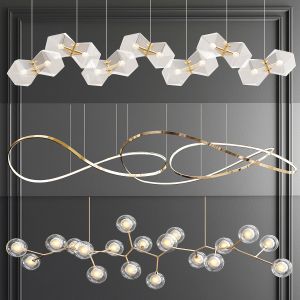 Unique Linear Chandelier - 3 Type