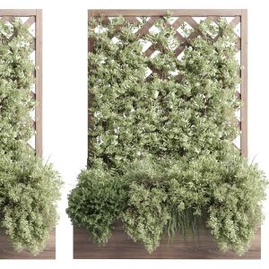 Vertical Garden Box Wooden Outdoor Green Garden