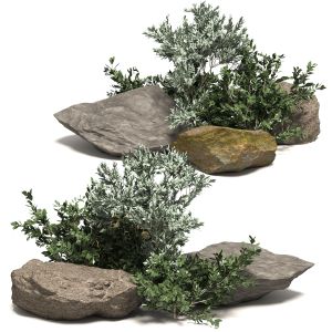 Stone And Bush Pack 8