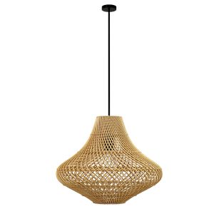 Pasadena Rattan Ceiling Tulip Skirt Lamp