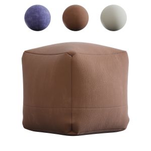 Cotton Canvas Pouf