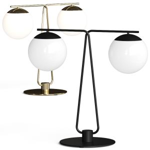 Crate And Barrel Lynby Double Globe Table Lamp