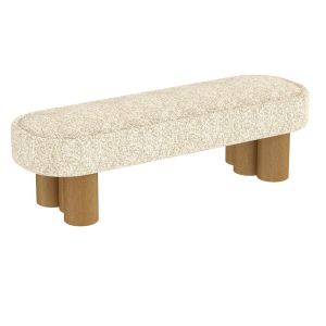 Soho Home Nieve Bench Boucle Sand