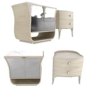 Caracole Lilian Door Drawer Nightstand