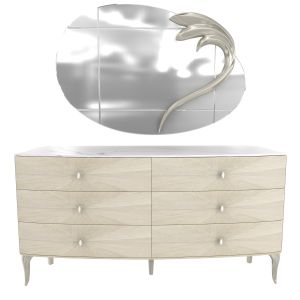 Caracole Lilian Double Dresser And Mirror