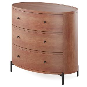 Warren 3-drawer Oval Dresser By Pottery Barn