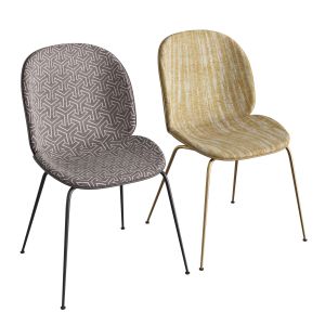 Beetle Dining Chair Front Upholstered Conic Base