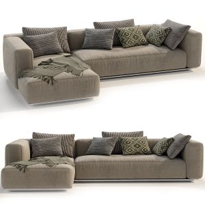 Flexform Grandemare Chaise Longue Sofa