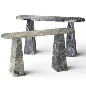 Cb2 Tria Marble Console Table