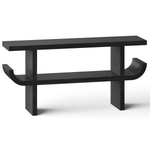 Cb2 Pagoda Black Console Table