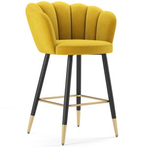 Vivian Velvet Bar Stool