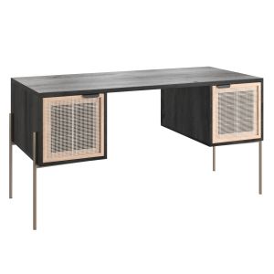 Lofted Rattan - Wood Desk