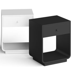 Cb2 Bowed Lacquered Nightstand Bedside Table