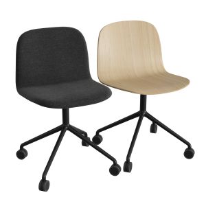 Visu Wide Chair Swivel W.castors