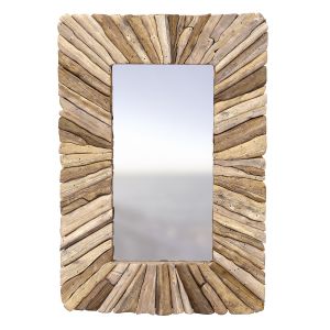 Bazar Bizar Driftwood Framed Mirror Wooden Natural