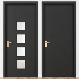 Black Modern Door