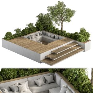 Roof Garden And Landscape Furniture - Set 37