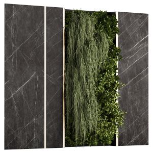 Vertical Garden Stone Wall And Metal Frame 29