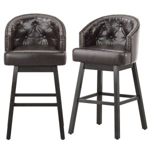 Westman Contemporary Tufted Swivel Barstools