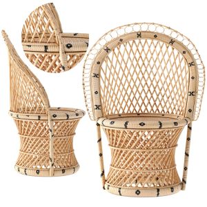 Barrel-backed Woven Dining Chair