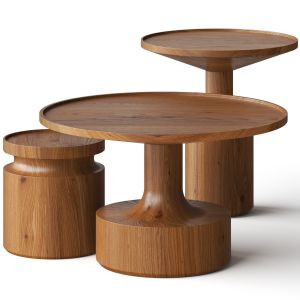 Blu Dot Turn Coffee Side Set Tables