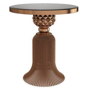 Kay Noir Marble Tassel Table