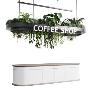 Reception Desk For Restaurant And Cafe Set 01