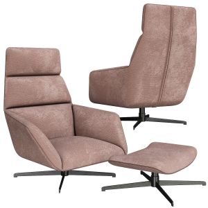 Swivel Chair & Ottoman Nautilus