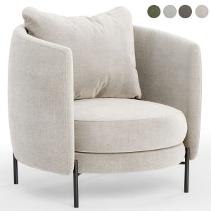 Fauteuil In Tweed, Arcus Design E. Gallina