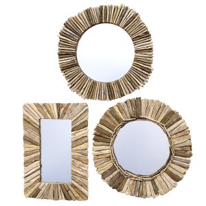 Bazar Bizar Driftwood Crown Mirror Natural