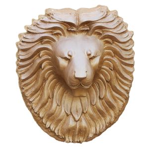 Beautiful Detailed Bas-relief Of A Lions Head