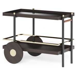 Laskasas Pitt Oak Food Trolley