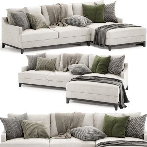 Alana 3 Seater Right Chaise Fabric Sofa