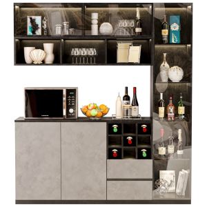 Wardrobe With Decor And Alcohol