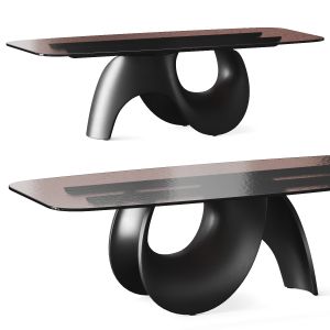 Calligaris Seashell Glass Dining Table