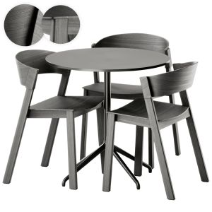 Cover Side Chair And Still Cafe Table By Muuto