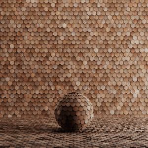 Wood Shingles 13 8k Seamless Pbr Material