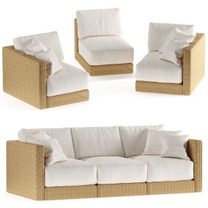 Light Rattan Sofa