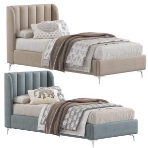 Set 341 Georgia Velvet King Single Bed