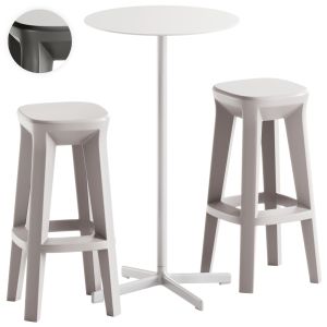 Neu Round Table High By Hay And Frozen Stool