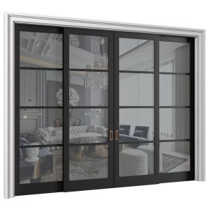 French Art Deco Sliding Modern Doors