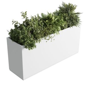 Plastic Box Plants On Stand - Set Indoor Plant 389