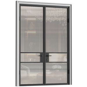 Glass Fluted Entrance Loft Interior Doors